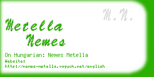 metella nemes business card